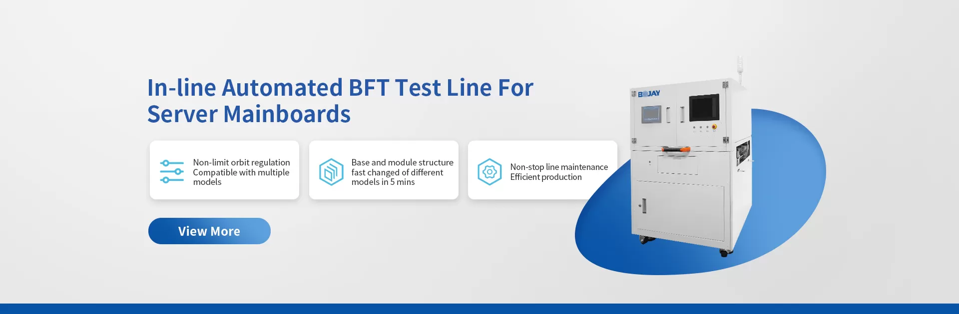 Automatical BFT testing line